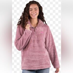 Reebok Dark Dusty Rose Fleece Top
